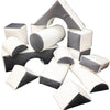 Black & White 14 Shape Soft Play kit-Early Years Sensory Play,Sensory Room Furniture,Soft Play Sets-Learning SPACE