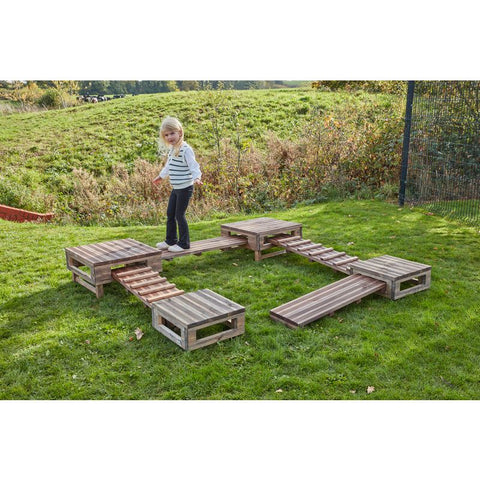 Board Islands - Adventure Boardwalk Set-Board Games-Cosy Direct,Cosy Outdoor,Forest School & Outdoor Garden Equipment,Gross Motor and Balance Skills,Outdoor Climbing Frames,Outdoor Play-Learning SPACE