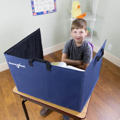 Bouncyband Portable Study Privacy Partition-ADD/ADHD, Calmer Classrooms, Dividers, Focus, Sensory Processing Disorder, Study Carrell, Task Table, Wellbeing Furniture-Learning SPACE