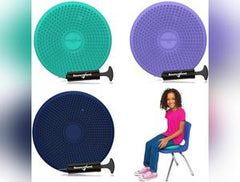Bouncyband® Wiggle Seat Sensory Cushion-Pad, Cushions and Covers-ADD/ADHD, Back To School, Bean Bags & Cushions, Bouncyband, Cushions, Matrix Group, Movement Breaks, Movement Chairs & Accessories, Neuro Diversity, Seasons, Seating, Teen Sensory Weighted & Deep Pressure, Weighted & Deep Pressure-Learning SPACE