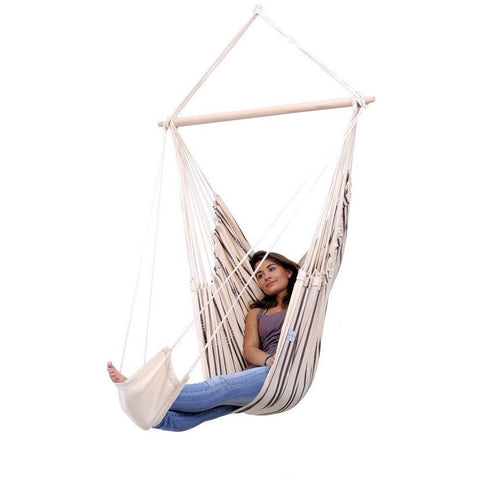 Brasil Cappuccino Hammock Chair-Hammock Chair-Amazonas,Cotton,Cream,Dropship,Hammock chair,Hanging Chair,Indoor,Single-Learning SPACE
