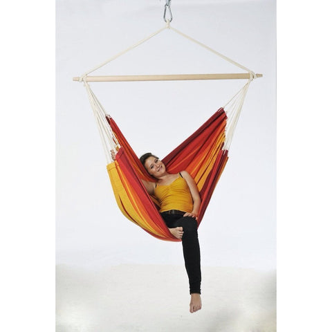 Brasil Gigante Lava Hammock Chair-Hammock Chair-Cotton,Hammock chair,Hammocks,Hanging Chair,Indoor,Orange,Red,Single,XL-Learning SPACE