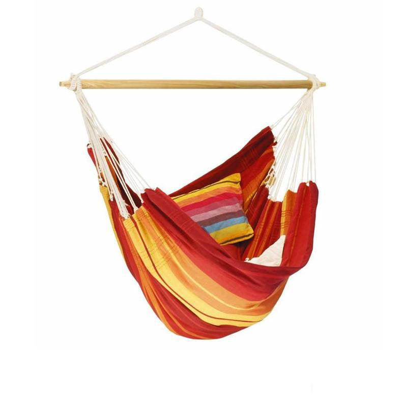 Brasil Gigante Lava Hammock Chair-Hammock Chair-Cotton,Hammock chair,Hammocks,Hanging Chair,Indoor,Orange,Red,Single,XL-Learning SPACE