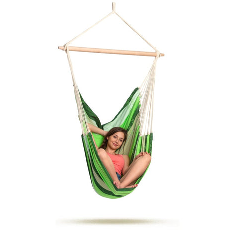 Brasil Oliva Hammock Chair-Hammock Chair-Amazonas,Cotton,Dropship,Green,Hammock chair,Hanging Chair,Indoor,Single-Learning SPACE