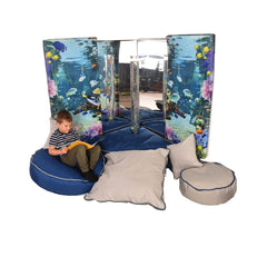 Bubble Tube Nurture Corner - Aquarium Full Set including Cushions and Bubble Tube-AllSensory,Bean bags,Bean Bags & Cushions,Bubble Tube Accessories,excell2,Home Bubble Tubes & Walls,Plinths,Sensory,Sensory Processing Disorder,Sensory Room Furniture,Sensory Wall Panels & Accessories,Underwater Sensory Room,Visual Sensory Toys,Wellbeing Furniture-Learning SPACE