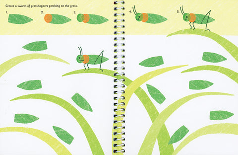 Bugs Fingerprint Art - Activity Book-Arts & Crafts,Drawing & Easels,Gifts for 5-7 Years Old,Primary Arts & Crafts,Primary Books & Posters,Spring,Stock,Usborne Books-Learning SPACE