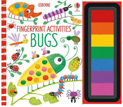 Bugs Fingerprint Art - Activity Book-Arts & Crafts,Drawing & Easels,Gifts for 5-7 Years Old,Primary Arts & Crafts,Primary Books & Posters,Spring,Stock,Usborne Books-Learning SPACE
