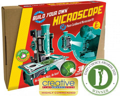 Build Your Own - Paper Microscope Eco Friendly Cardboard Slot Together Kit-Additional Need, Arts & Crafts, Craft Activities & Kits, Eco Friendly, Engineering & Construction, Fine Motor Skills, Games & Toys, Gifts for 8+, Helps With, Learning Activity Kits, Paper Engine, S.T.E.M, Table Top & Family Games, Technology & Design, Teen Games, World & Nature-Learning SPACE