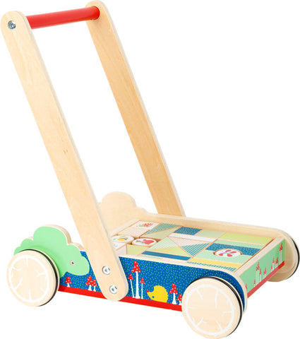 Building Blocks Baby Walker-Additional Need, Baby & Toddler Gifts, Baby Maths, Baby Walker, Balancing Equipment, Building Blocks, Cerebral Palsy, Early Years Maths, Engineering & Construction, Gifts For 1 Year Olds, Gifts For 6-12 Months Old, Gross Motor and Balance Skills, Helps With, Maths, Primary Maths, S.T.E.M, Shape & Space & Measure, Small Foot Wooden Toys, Stock-Learning SPACE