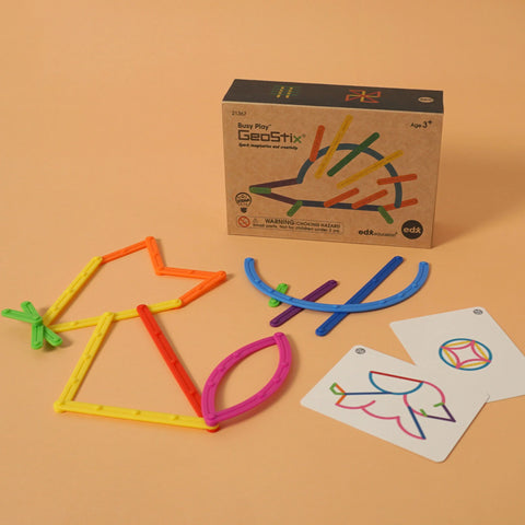 Busy Play® GeoStix®-Early Science,EDX,Engineering & Construction,Fine Motor Skills,Games & Toys,Gifts For 3-5 Years Old,Gifts for 5-7 Years Old,Science,Science Activities-Learning SPACE