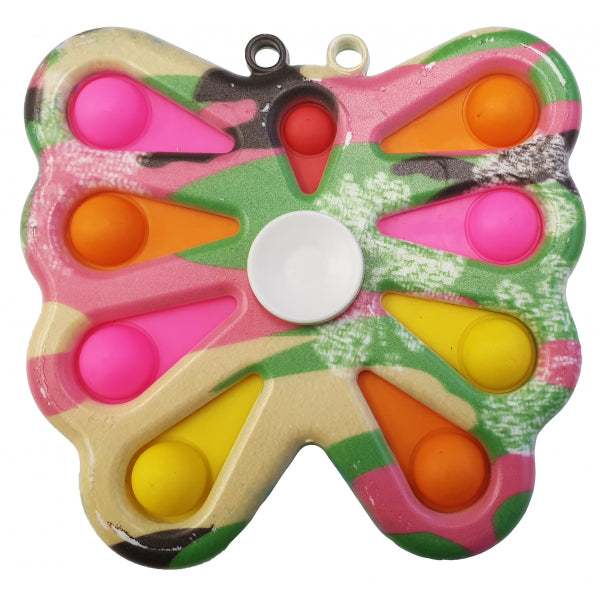 Butterfly Bubble Popping Fidget Toy-ADD/ADHD, Calmer Classrooms, Cause & Effect Toys, Fidget, Fidget Spinner, Helps With, Neuro Diversity, Pocket money, Push Popper, Stress Relief, Toys for Anxiety-BT12B-Learning SPACE