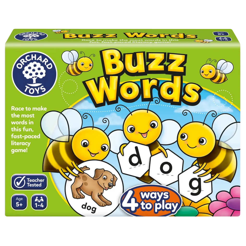 Buzz Words Game - Literacy Board Game-Dyslexia,Games & Toys,Gifts for 5-7 Years Old,Literacy,Orchard Toys,Primary Literacy,Table Top & Family Games-Learning SPACE