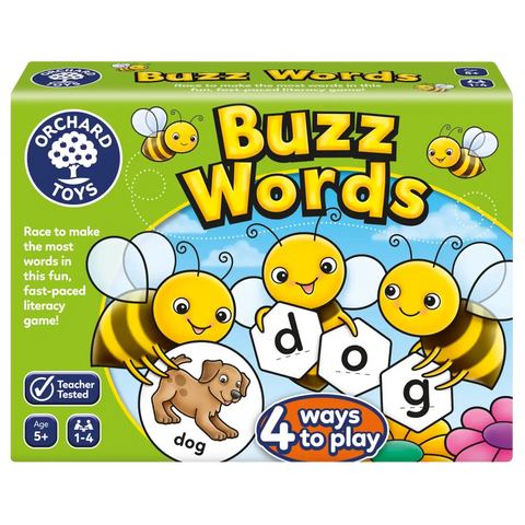 Buzz Words Game - Literacy Board Game-Dyslexia,Games & Toys,Gifts for 5-7 Years Old,Literacy,Orchard Toys,Primary Literacy,Table Top & Family Games-Learning SPACE