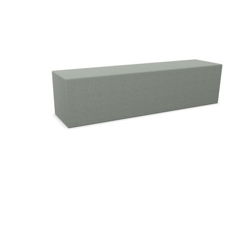 BuzziCube Flat- Sound Absorbent Cube Seat-bespoke, Buzzi Space, Seating-Quattro-Hazy Grey - TRCS+ 9107-AntiSkid-Learning SPACE