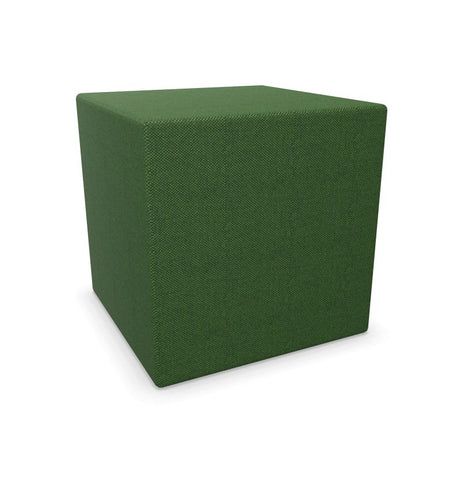 BuzziCube Flat- Sound Absorbent Cube Seat-bespoke, Buzzi Space, Seating-Solo-Hazy Green - TRCS+ 9704-AntiSkid-Learning SPACE