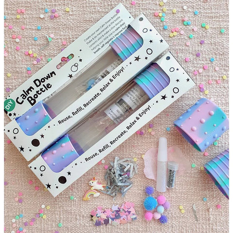 Calm Down Bottle - Unicorn-Calming & Anxiety,Calming and Relaxation,Games & Toys,Gifts For 3-5 Years Old,Visual Fun,Visual Sensory Toys-Learning SPACE
