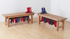 Camborne Wellie Benches (2Pk)-Cloakroom,Cosy Direct,Cosy Outdoor,Forest School & Outdoor Garden Equipment-Learning SPACE