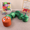 Carrie the Caterpillar Bean Bag Stools (6 Stools) - Modular Seating-Bean Bags & Cushions,Cushions,Dropship,Eden Learning Spaces,excell2,Modular Seating,Sensory Garden,Wellbeing Furniture-Learning SPACE