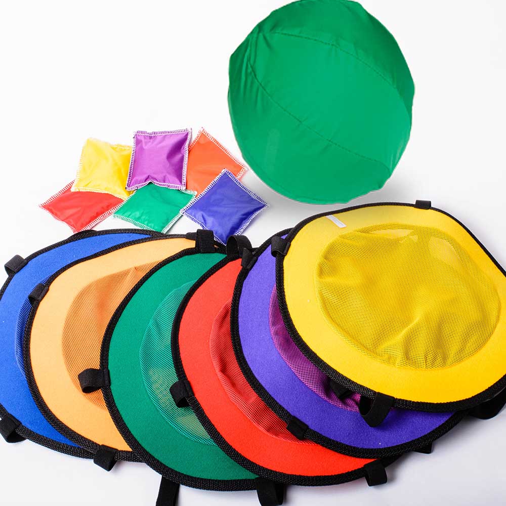Catch and Balance Bands with ball Set of 6-Active Games,Dexterity,EDUK8,Gross Motor and Balance Skills,Outdoor Play-Learning SPACE