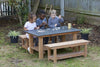 Chalkboard Table And Bench Set-Chalk,Classroom Table,Cosy Direct,Cosy Outdoor,Table,Table & Chair Set,Wooden Table-Learning SPACE