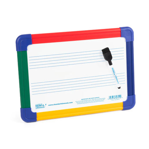 Chamberlain Music 2-Stave Magnetic Whiteboard with Colour Border-Classroom Packs,Music,Music Class Pack-Learning SPACE