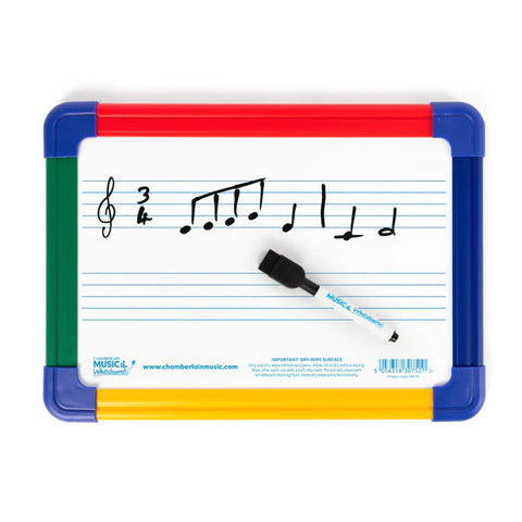 Chamberlain Music 2-Stave Magnetic Whiteboard with Colour Border-Classroom Packs,Music,Music Class Pack-Learning SPACE