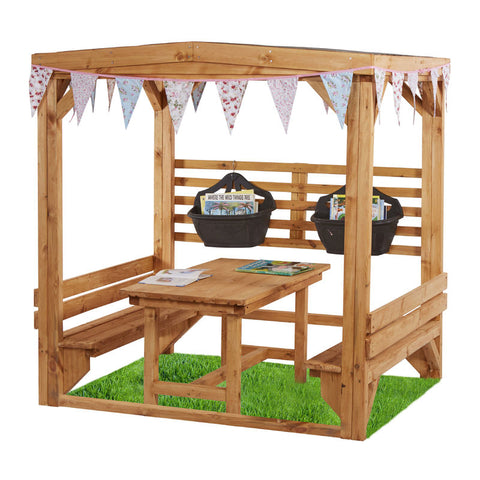 Chatty Shelter With Table & Benches Ks2-Cosy Direct,Outdoor Furniture,Outdoor Seating,Picnic Table,Seating-Learning SPACE