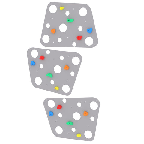 Cheese Shaped Indoor Climbing Wall-Additional Need,Gross Motor and Balance Skills,Helps With,Sensory Climbing Equipment,Strength & Co-Ordination-Grey-DSKMCHEESE-GR-Learning SPACE