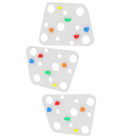 Cheese Shaped Indoor Climbing Wall-Additional Need,Gross Motor and Balance Skills,Helps With,Sensory Climbing Equipment,Strength & Co-Ordination-White-DSKMCHEESE-WH-Learning SPACE