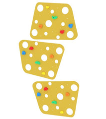 Cheese Shaped Indoor Climbing Wall-Additional Need,Baby Climbing Frame,Gross Motor and Balance Skills,Helps With,Sensory Climbing Equipment,Strength & Co-Ordination-Wooden-DSKMCHEESE-WO-Learning SPACE