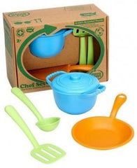 Chef Set- classic collection of kitchen essentials-Bigjigs Toys, Gifts For 2-3 Years Old, Green Toys, Imaginative Play, Kitchens & Shops & School, Play Food, Play Kitchen Accessories, Stock-Learning SPACE