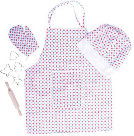 Chefs Set - Spotted-Bigjigs Toys,Gifts For 2-3 Years Old,Imaginative Play,Kitchens & Shops & School,Play Kitchen Accessories,Stock-Learning SPACE