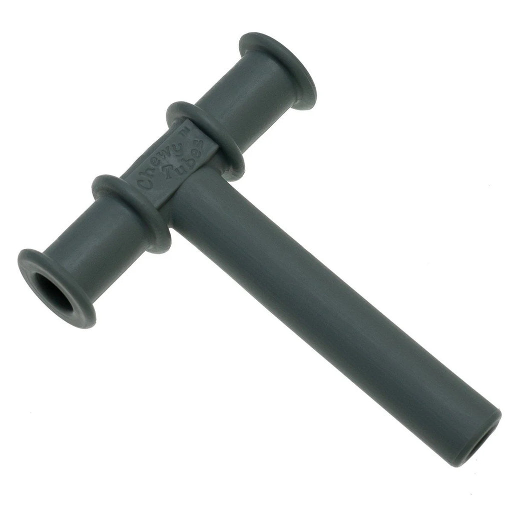 Chewy Tube - Adult Pewter Smooth-Chewing,Chewy Tubes,Oral Motor & Chewing Skills,Sensory,Tactile Toys & Books,Teenage & Adult Sensory Gifts-Learning SPACE