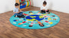 Children of the World™ 2m Carpet - Teal-Dropship,Educational Carpet,Kit For Kids,Mats & Rugs,Multi-Colour,Round,Rugs,Wellbeing Furniture,World & Nature-Learning SPACE