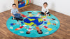 Children of the World™ 2m Carpet - Teal-Educational Carpet, Kit For Kids, Mats & Rugs, Multi-Colour, Round, Rugs, Wellbeing Furniture, World & Nature-Learning SPACE