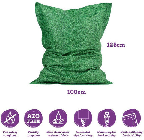 Children's Grass Floor Cushion Bean Bag-Bean Bags, Bean Bags & Cushions, Calming and Relaxation, Eden Learning Spaces, Helps With, Nature Learning Environment, Nature Sensory Room, Nurture Room, Stock, Wellbeing Furniture-Learning SPACE