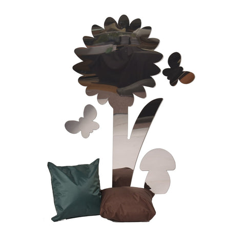 Children's Plastic Safety Mirrors - Garden Flower Set 4-excell2,Forest School & Outdoor Garden Equipment,Playground Equipment,Playground Wall Art & Signs,Sensory Garden,Sensory Mirrors,Sensory Wall Panels & Accessories-Learning SPACE