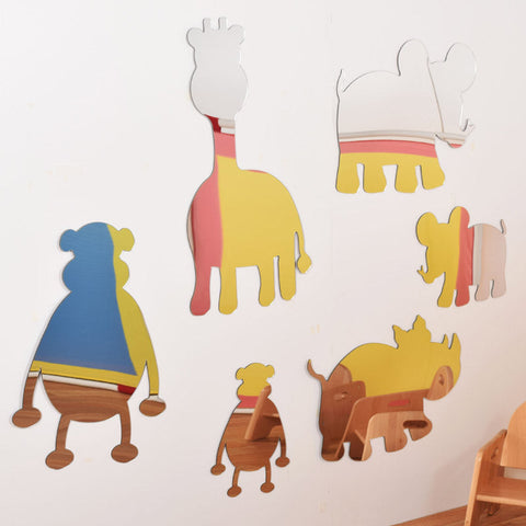 Children’s Safety Mirror Set - Safari Animals-AllSensory,Down Syndrome,Dropship,Neuro Diversity,Outdoor Mirrors,Playground Equipment,Playground Wall Art & Signs,Sensory Garden,Sensory Mirrors,Stock-Learning SPACE