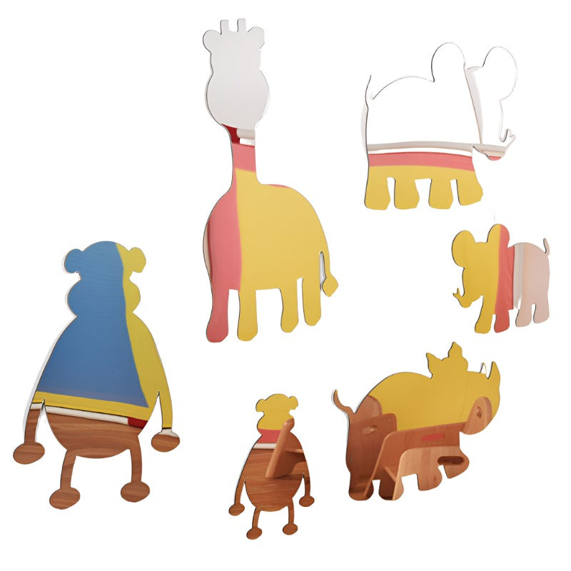 Children’s Safety Mirror Set - Safari Animals-AllSensory,Down Syndrome,Dropship,Neuro Diversity,Outdoor Mirrors,Playground Equipment,Playground Wall Art & Signs,Sensory Garden,Sensory Mirrors,Stock-Learning SPACE