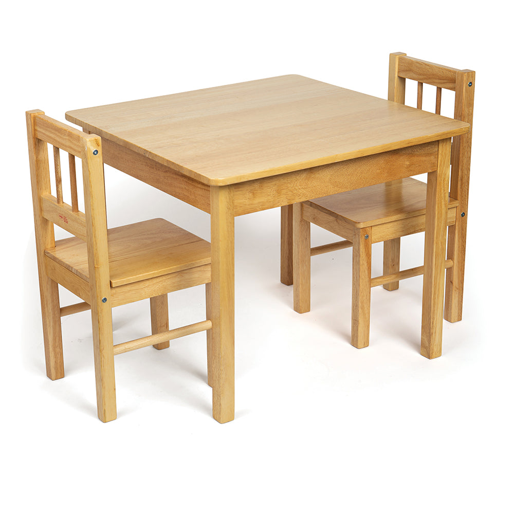 Childrens Wooden Table & Two Chairs-Atelier,Bigjigs Toys,Dining Tables,Furniture,Gifts For 3-5 Years Old,Tables,Wooden Table-Learning SPACE