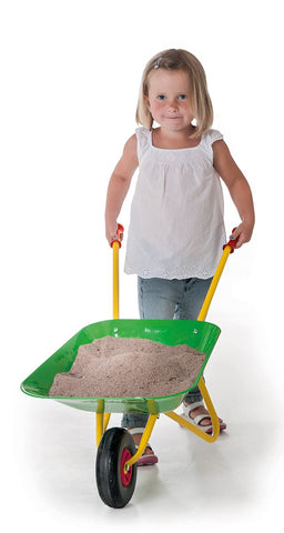 Child’s Metal Toy Wheelbarrow - Pink, Green or Blue-Dropship,Garden Tools,Toy Garden Tools-Learning SPACE