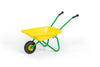 Child's Yellow and Green Metal & Plastic Wheelbarrow-Dropship,Garden Tools,Toy Garden Tools-Learning SPACE