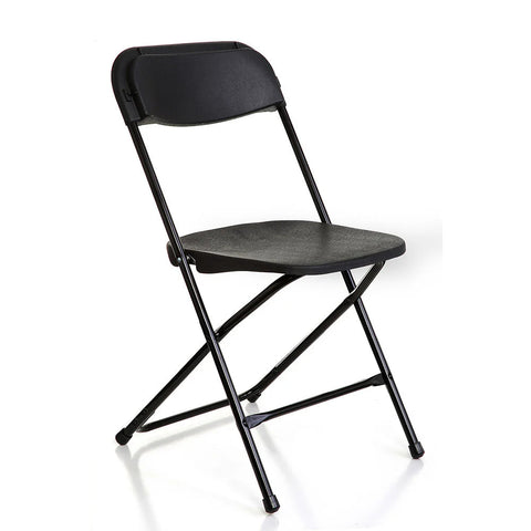 Classic Straight Back Plastic Folding Chair-Classroom Chairs,Dining Furniture,Foldable,Folding Chair-Black-MFC-BLA-Learning SPACE