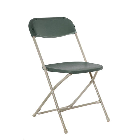 Classic Straight Back Plastic Folding Chair-Classroom Chairs,Dining Furniture,Foldable,Folding Chair-Charcoal-MFC-C-Learning SPACE