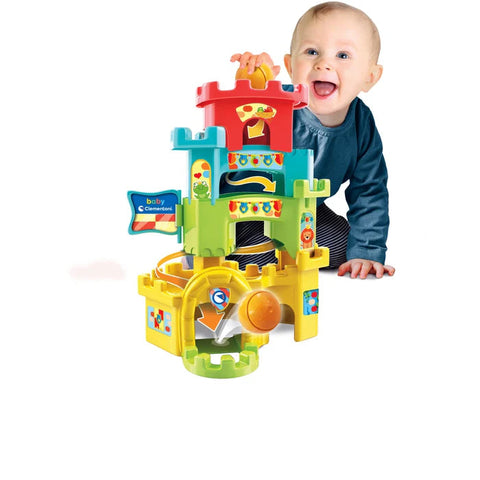 Clementoni Ball Drop Castle-Baby & Toddler Gifts, Baby Cause & Effect Toys, Baby Toys, Clementoni, Dinosaurs. Castles & Pirates, Stacking Toys & Sorting Toys-Learning SPACE