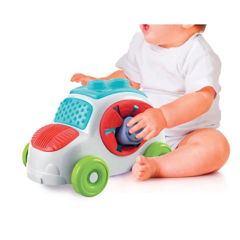 Clementoni Soft Clemmy Sensory Car-Baby Sensory Toys,Baby Toys,Cars & Transport,Clementoni,Games & Toys,Stacking Toys & Sorting Toys-Learning SPACE