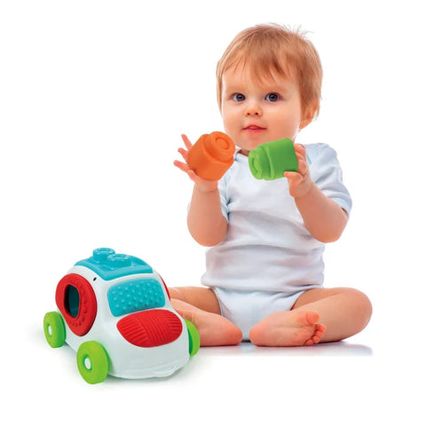 Clementoni Soft Clemmy Sensory Car-Baby Sensory Toys,Baby Toys,Cars & Transport,Clementoni,Games & Toys,Stacking Toys & Sorting Toys-Learning SPACE