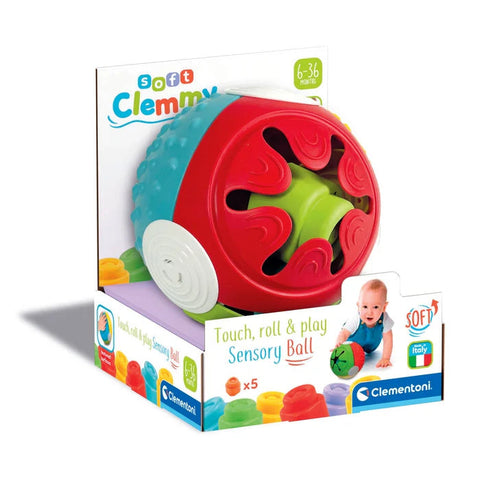Clementoni Soft Clemmy Touch & Play Sensory Ball-Baby & Toddler Gifts,Baby Sensory Toys,Baby Toys,Clementoni,Games & Toys,Sensory Balls,Tactile Toys & Books-Learning SPACE
