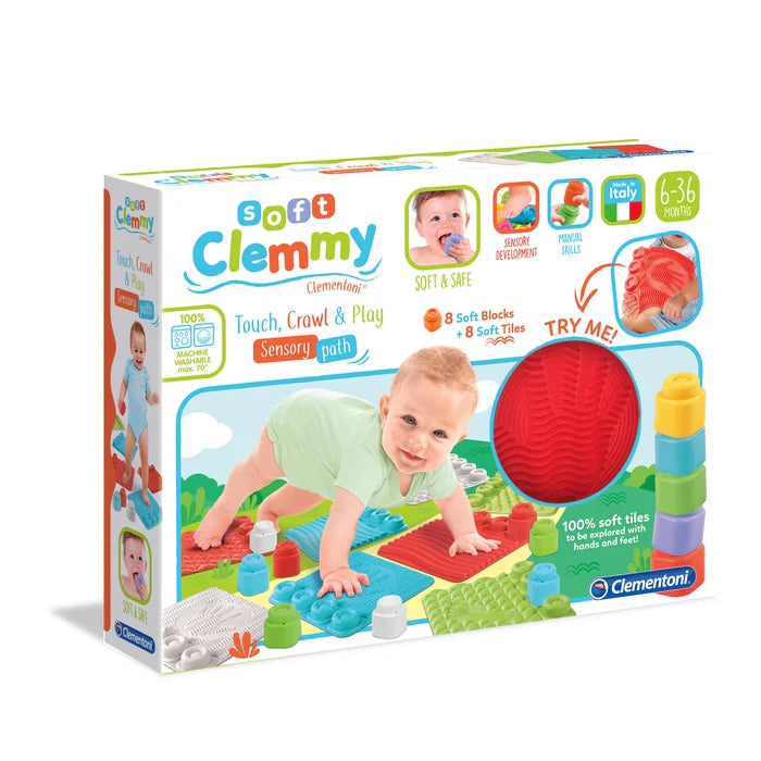 Clementoni Touch, Crawl and Play – Sensory Path-Baby & Toddler Gifts,Baby Sensory Toys,Baby Soft Toys,Clementoni,Sensory Paths,Tactile Toys & Books-Learning SPACE