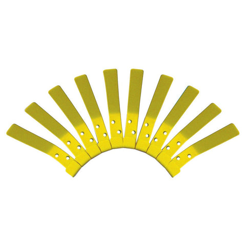 Coat Hooks (Pack of 10)-Cloakroom,Dropship,Nursery,Wellbeing Furniture-Yellow-CH003/Yellow-Learning SPACE